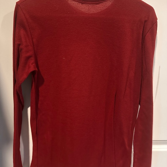 Men's Red Long Sleeve Shirt - Picture 2 of 2